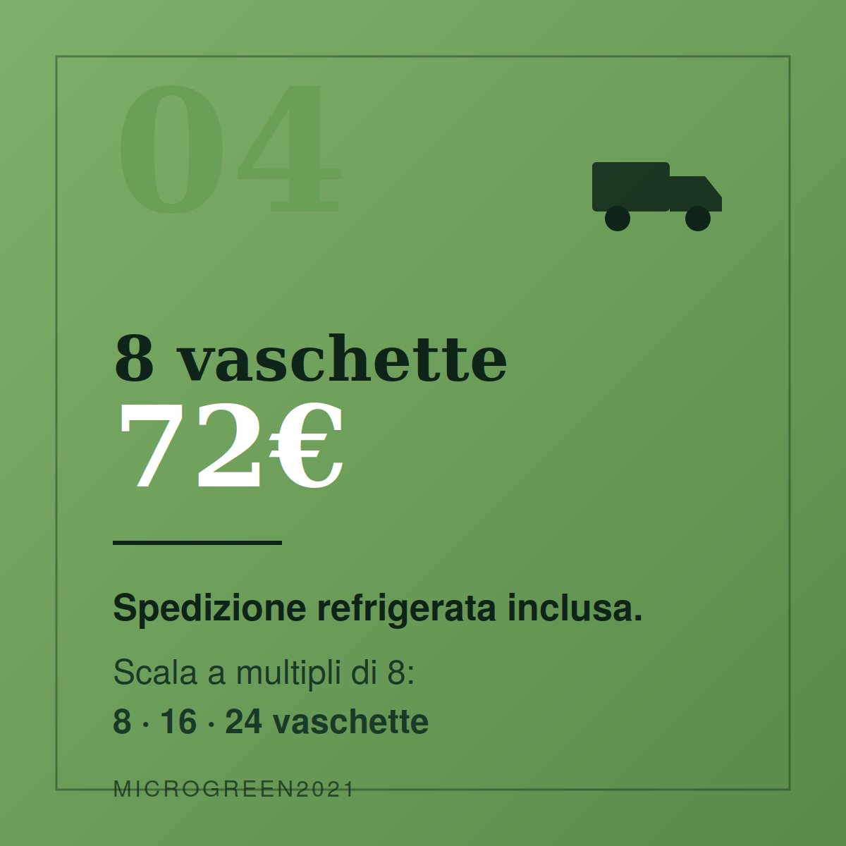 Componi il tuo Box da 8 Vaschette